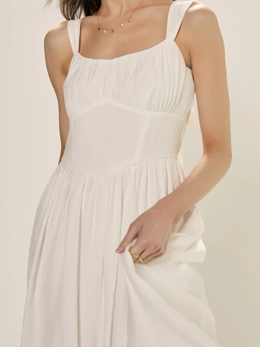 NWT Francesca's white midi dress!